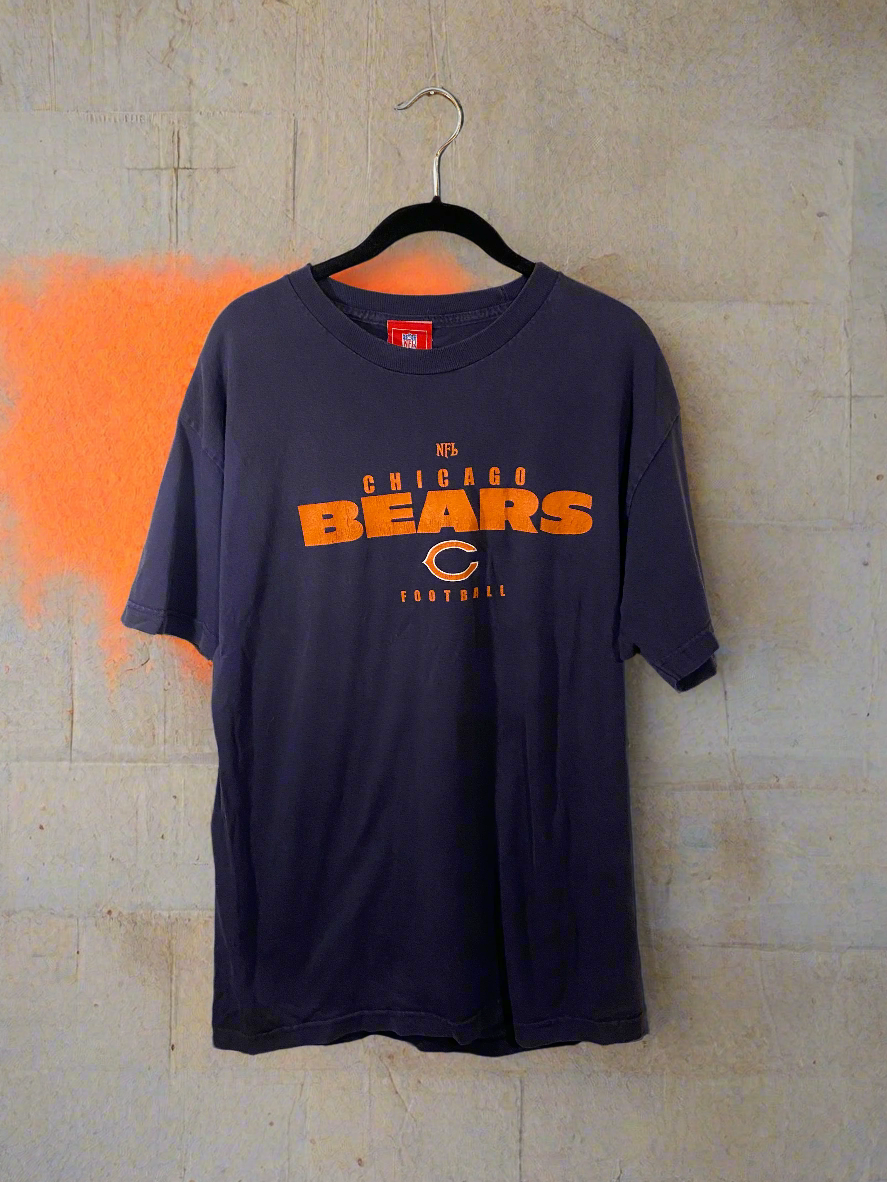 Chicago Bears NFL Vintage Tee - Men's L Navy