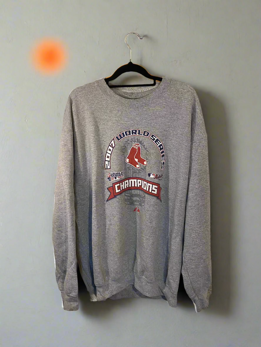 Boston Red Sox 2007 Champions Sweater MLB (Reclaimed) Men's L