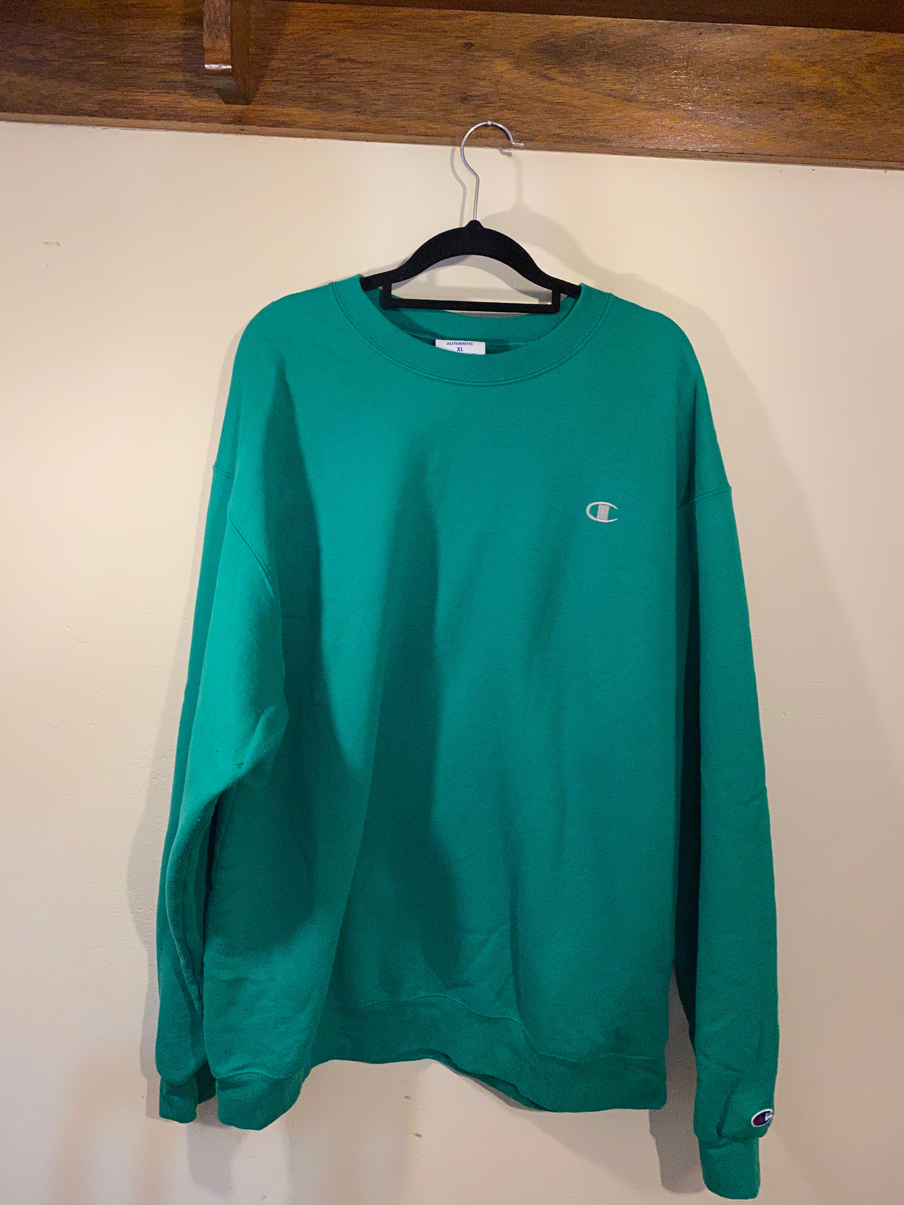 Champion sweater turquoise pink best sale