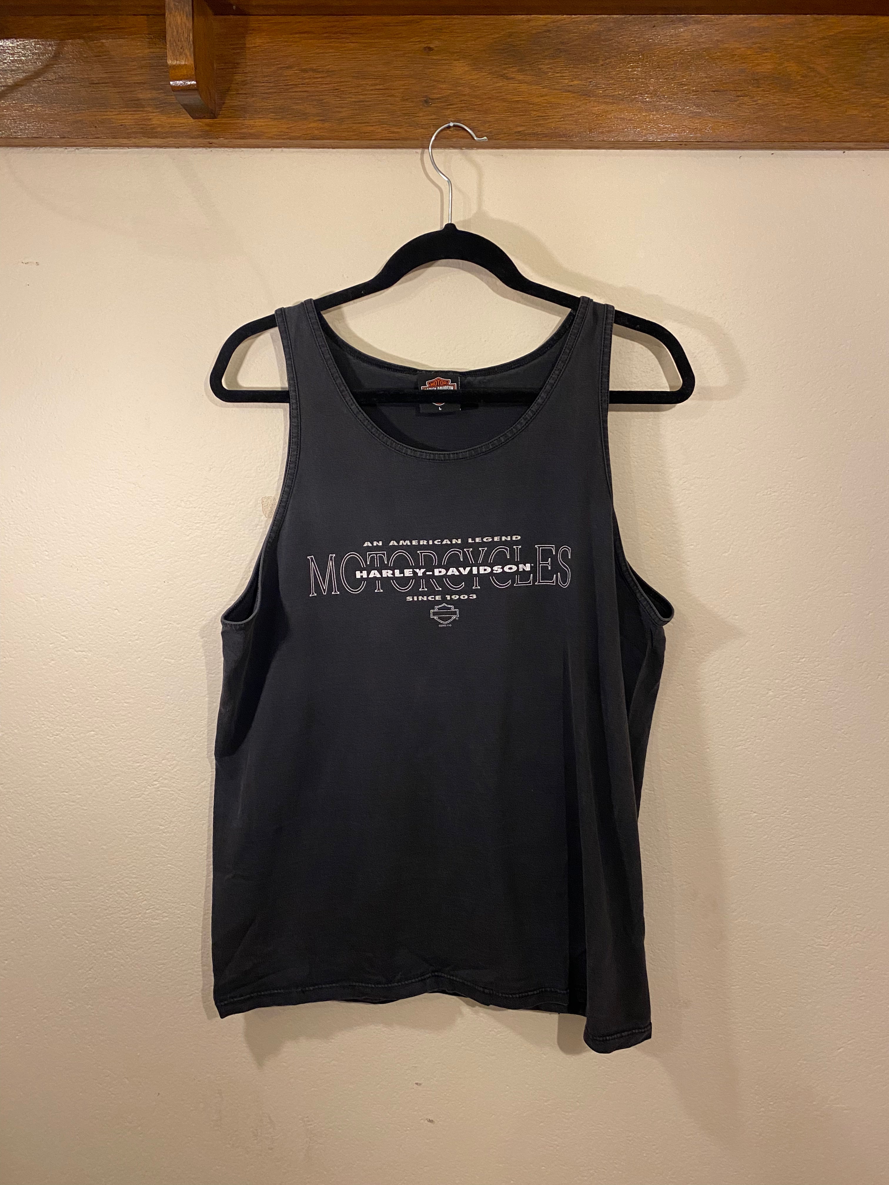 Harley-Davidson Motorbikes Singlet An American Legend (Vintage) Men's L