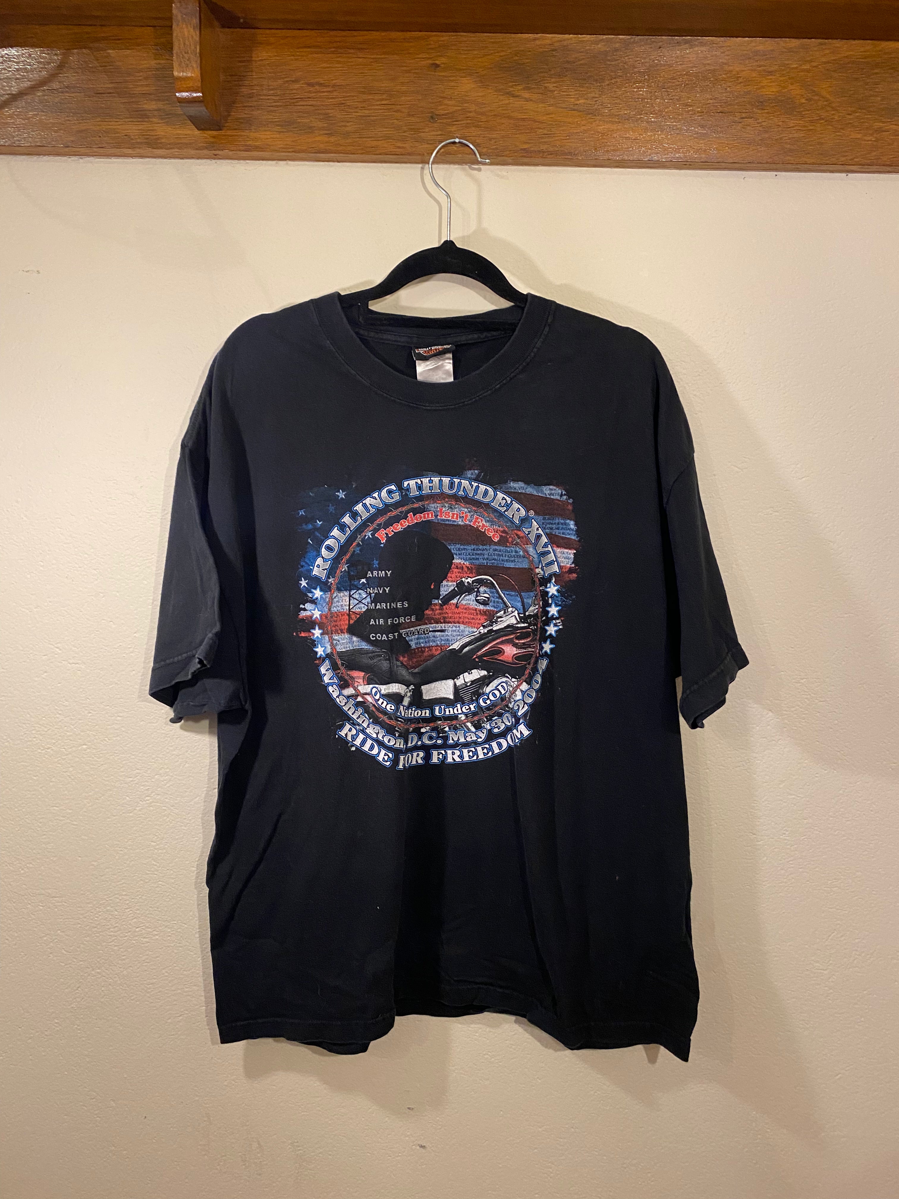 Harley-Davidson Motorbikes Tee Rolling Thunder (Vintage) Men's XL