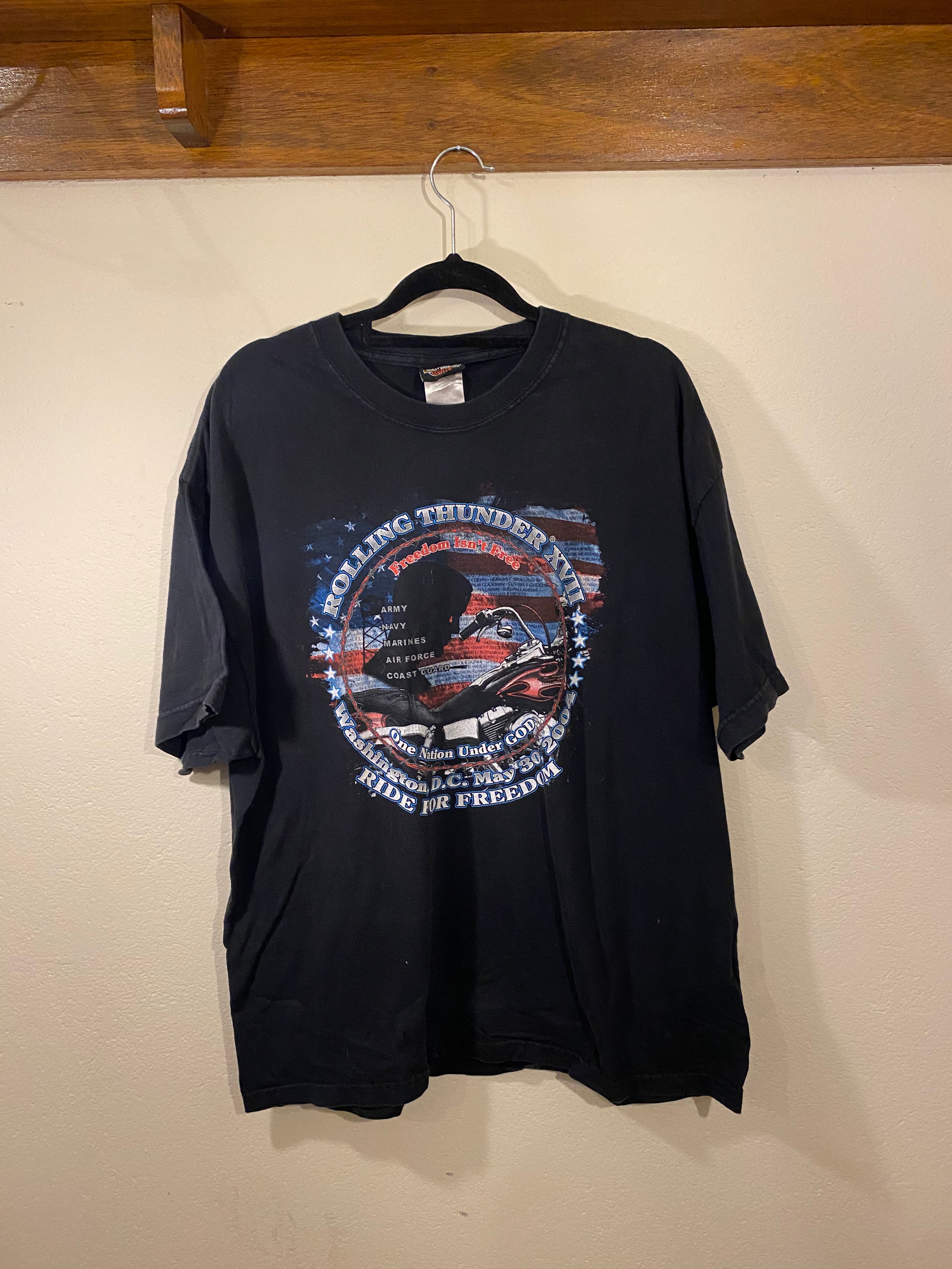 Harley-Davidson Motorbikes Tee Rolling Thunder (Vintage) Men's XL