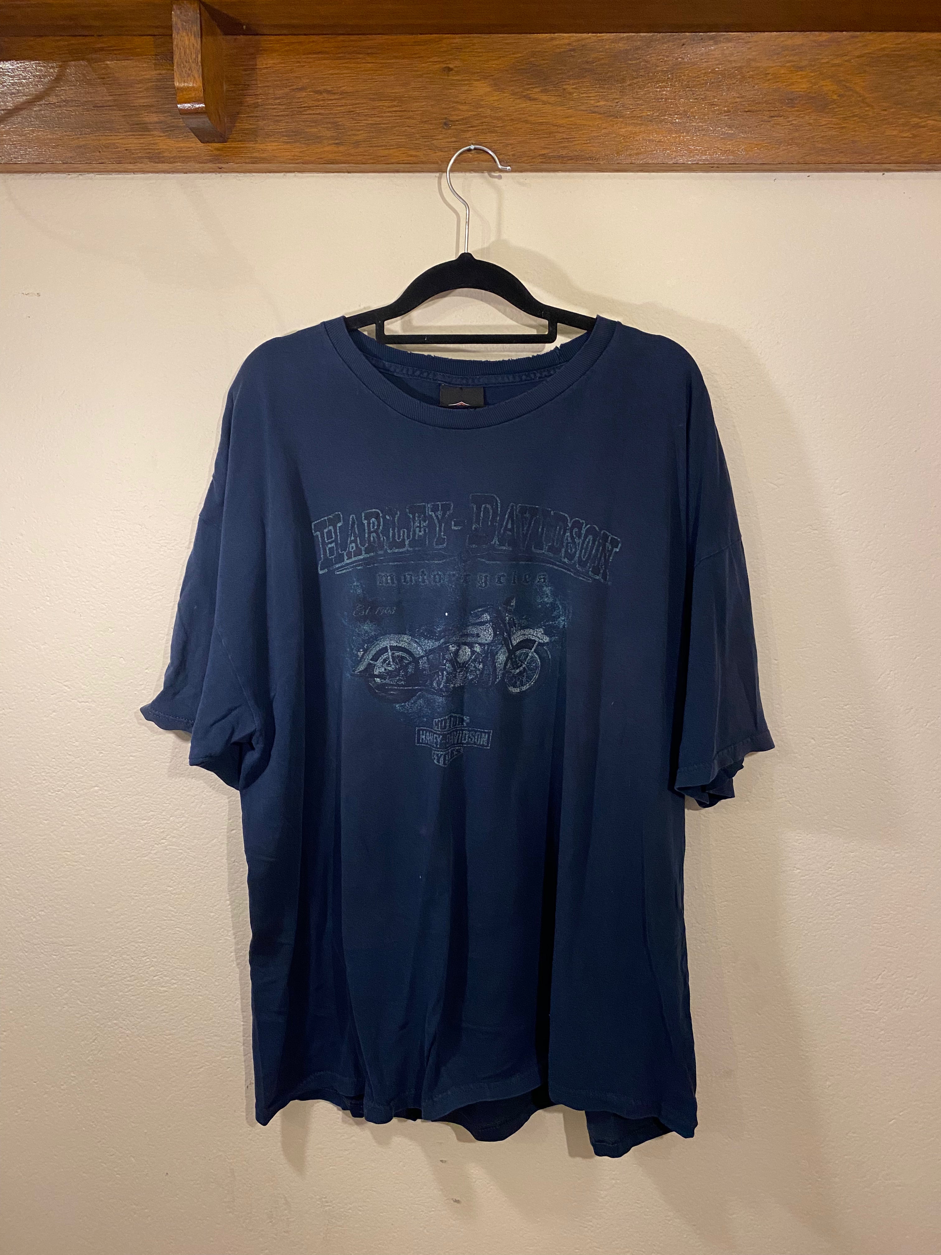 Harley-Davidson Motorbikes Tee Mathews Fresno California (Reclaimed) Men's 2XL