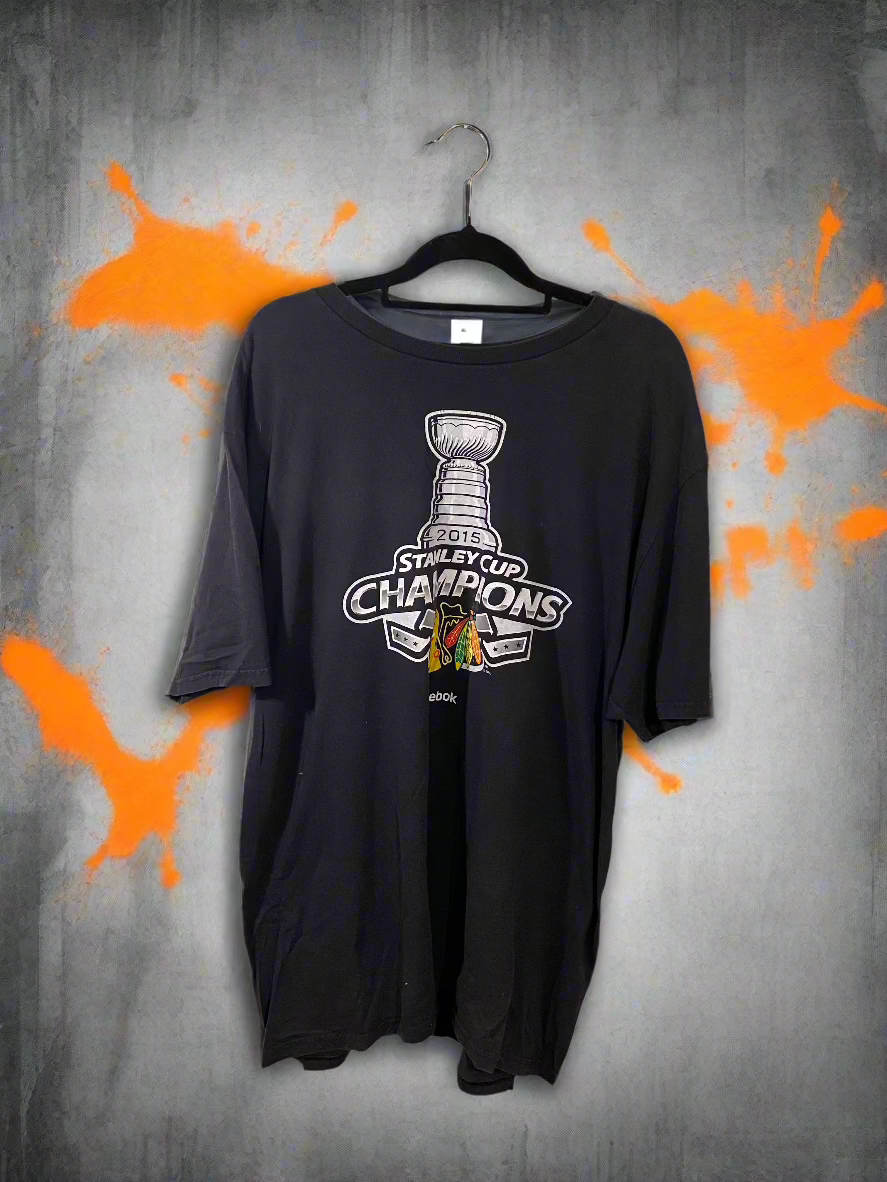 Chicago Blackhawks 2015 Stanley Cup Champions Tee NHL (Reclaimed) Men's XL