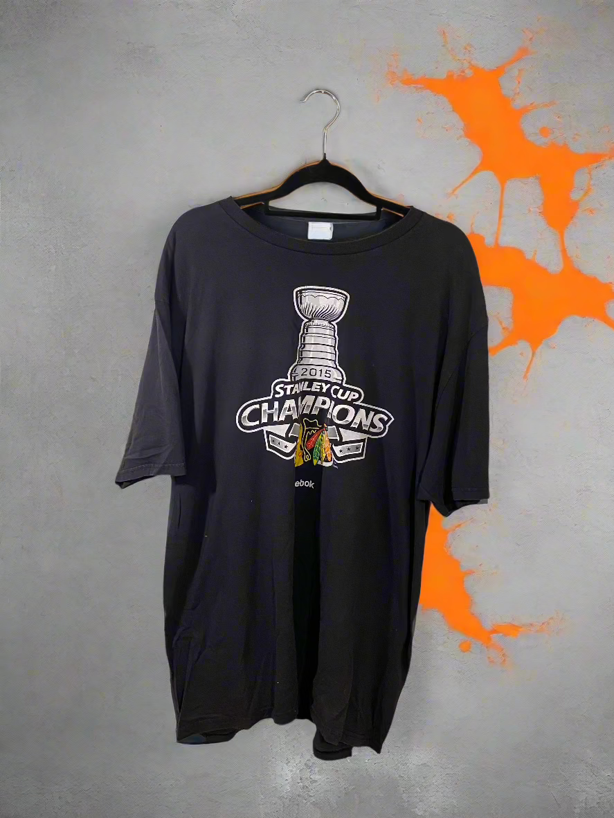 Chicago Blackhawks 2015 Stanley Cup Champions Tee NHL (Reclaimed) Men's XL