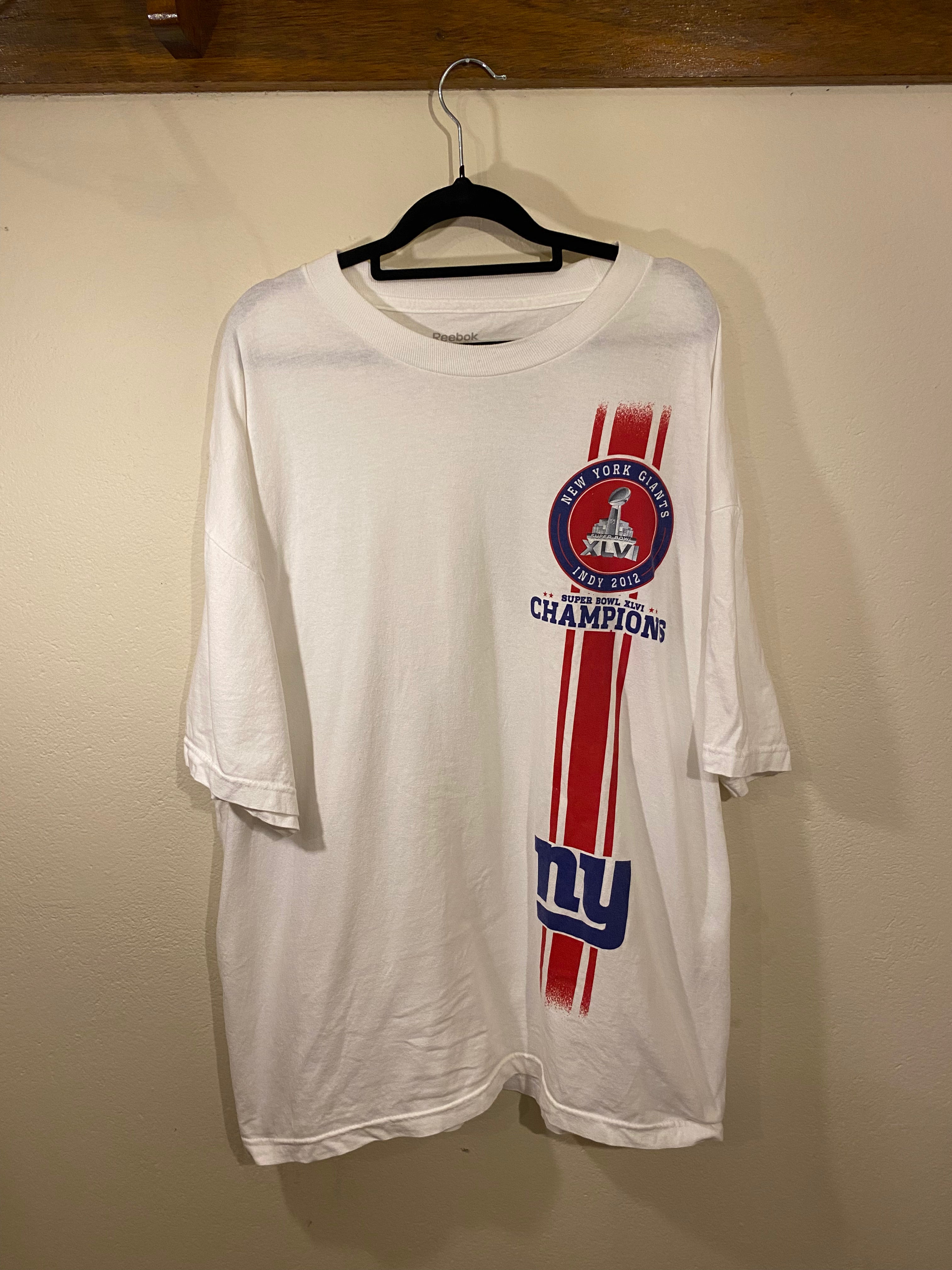New York Giants 2012 Superbowl Champions Tee NFL (Reclaimed) Men's 2XL