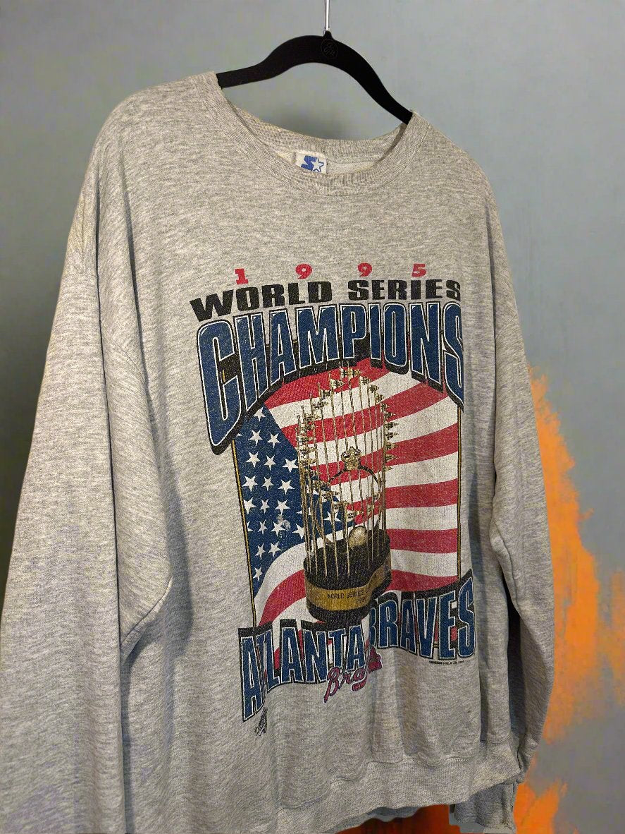 Atlanta Braves Sweater MLB (Vintage) Men's L