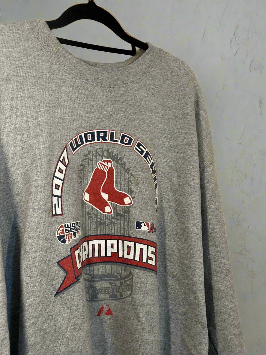 Boston Red Sox 2007 Champions Sweater MLB (Reclaimed) Men's L