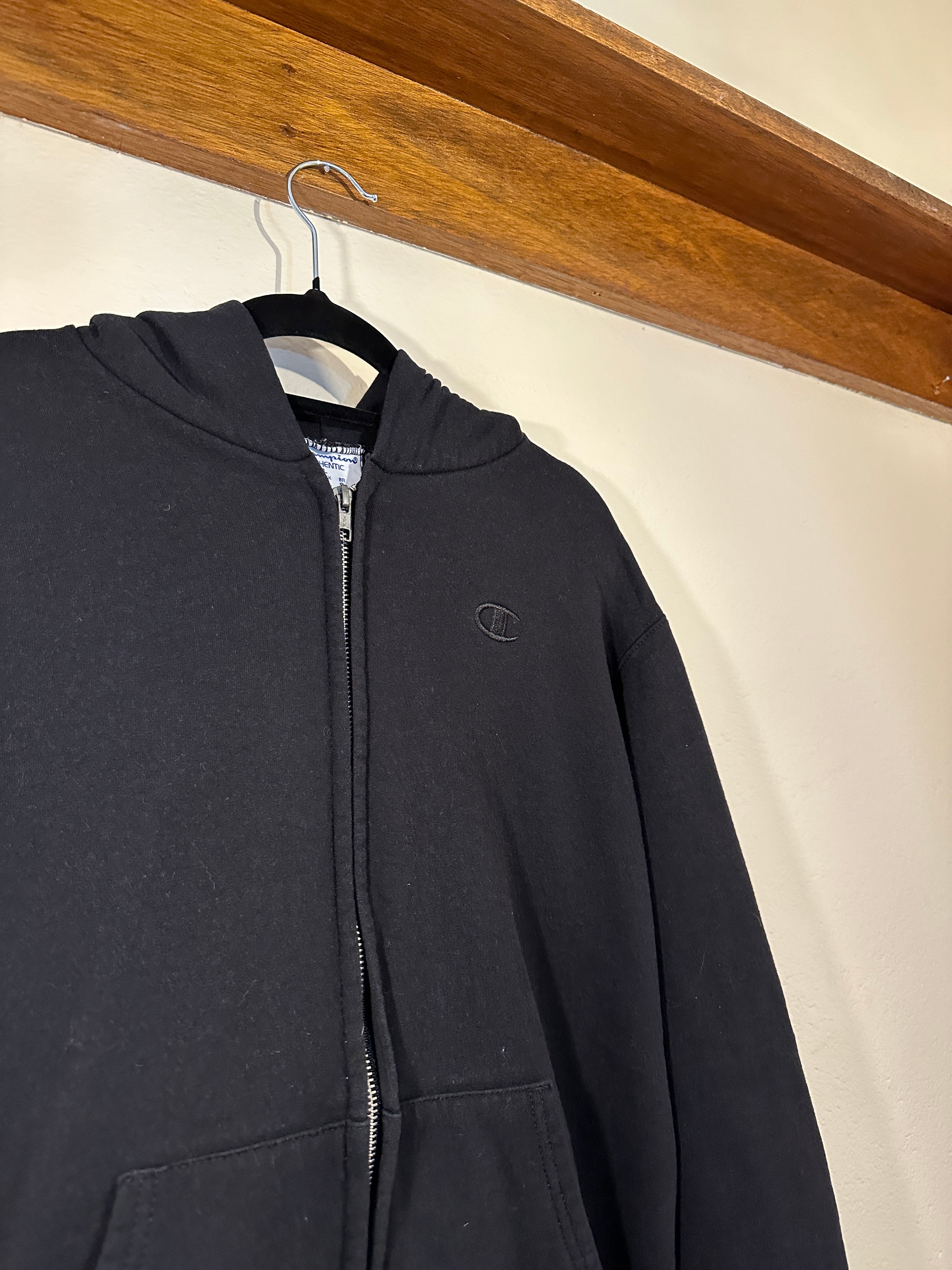 Champion Zip Up Hoodie (Vintage) Men's L