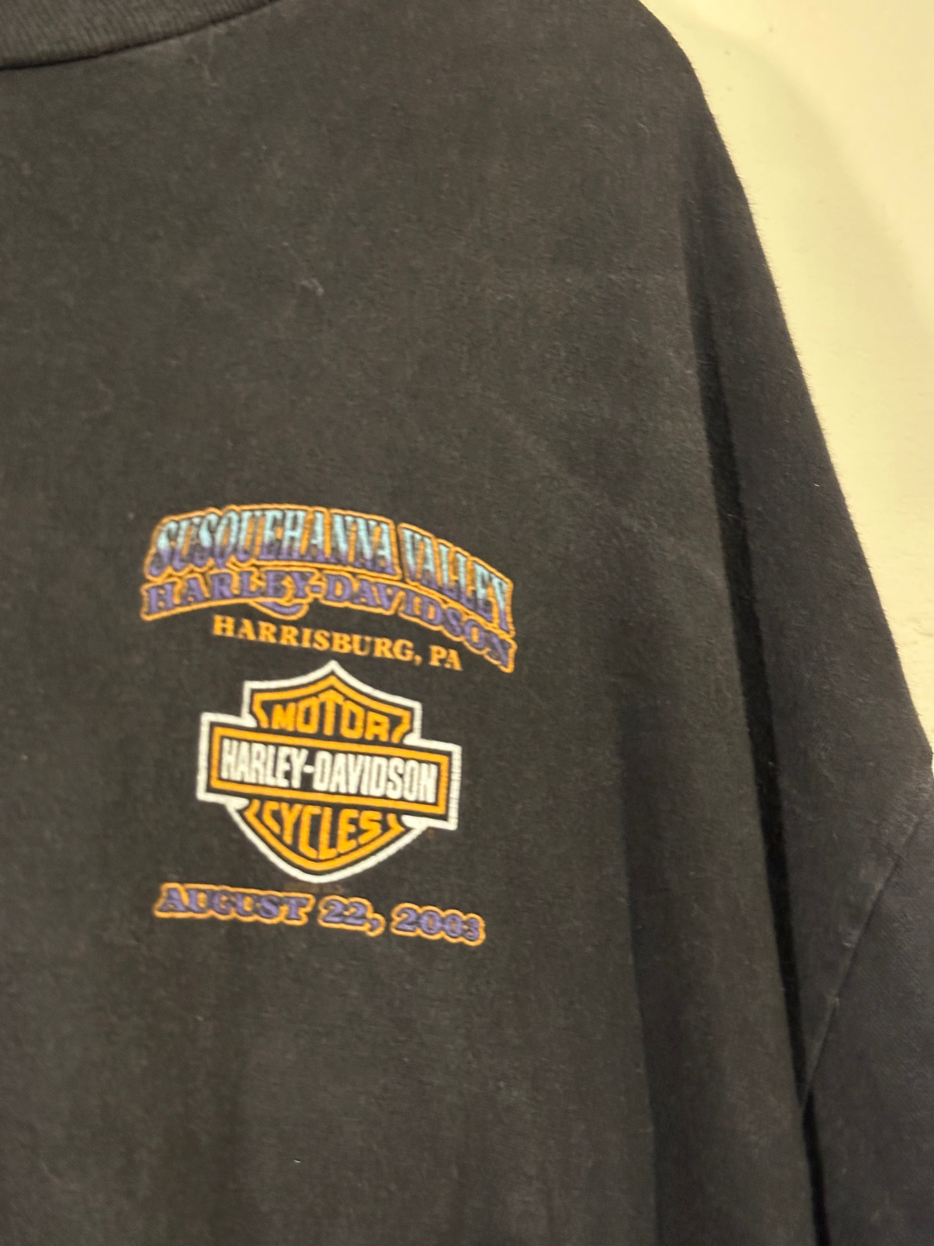 Harley-Davidson Motorbikes Tee Susquehanna Valley Harrisburg PA (Vintage) Men's 3XL