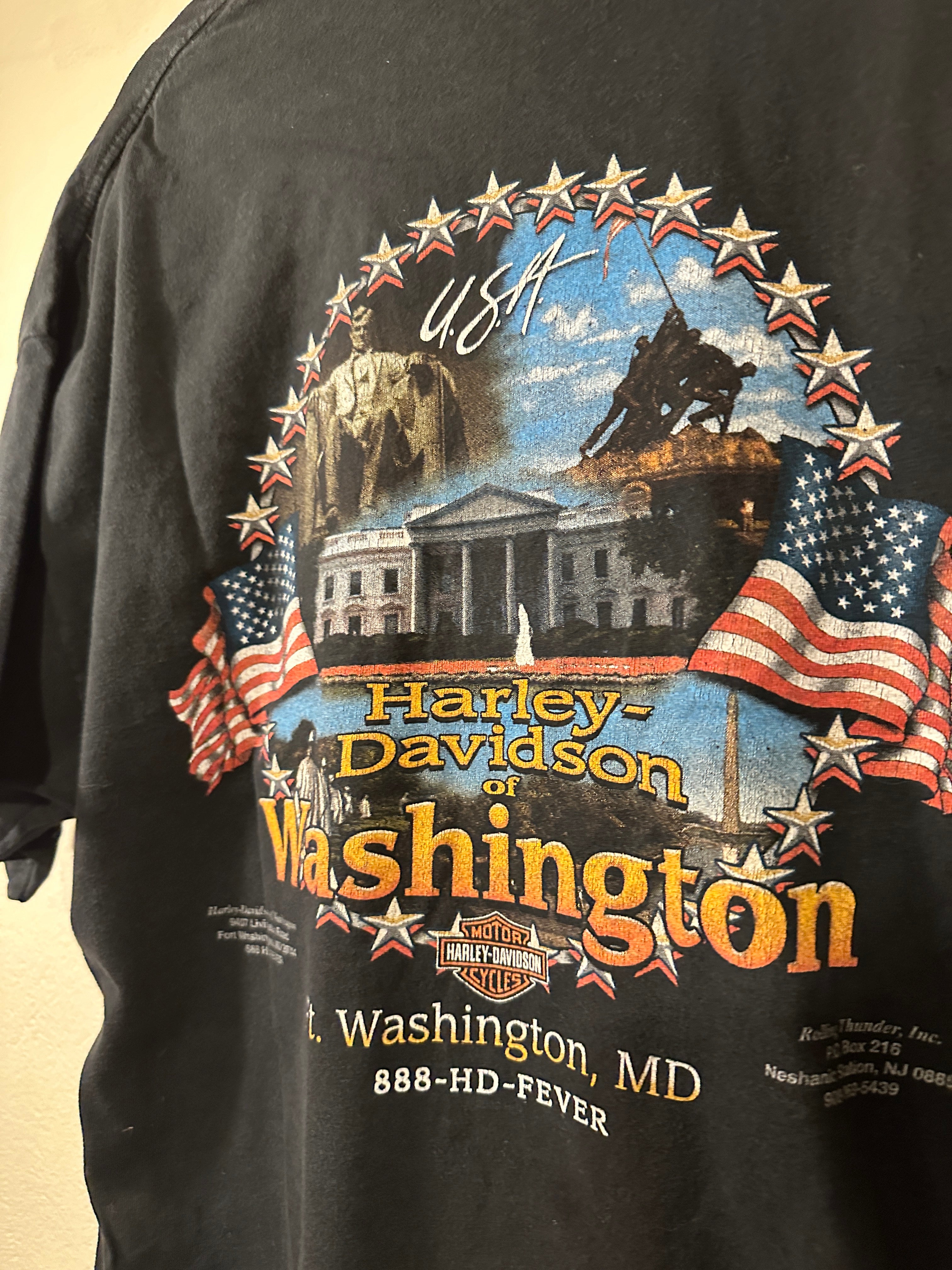 Harley-Davidson Motorbikes Tee Rolling Thunder (Vintage) Men's XL