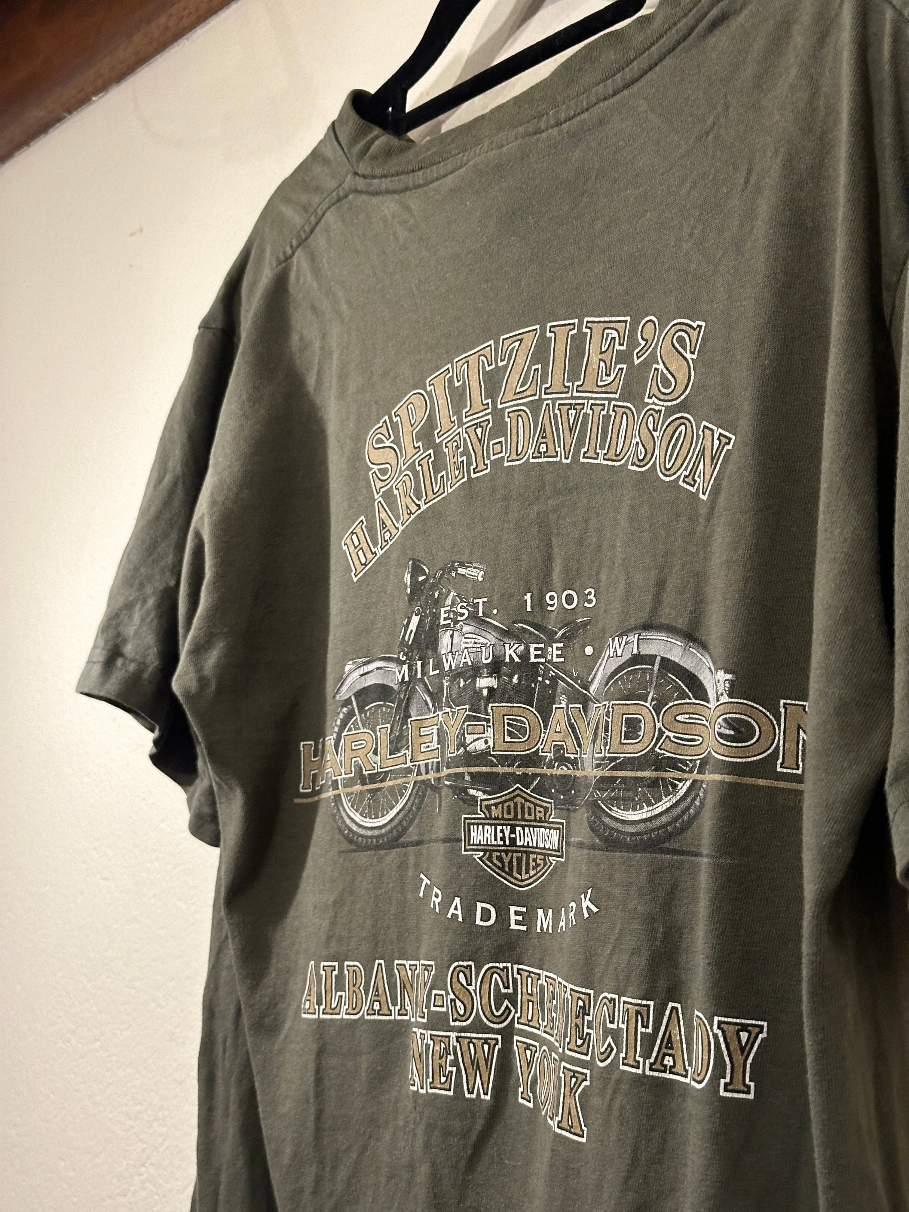 Harley-Davidson Motorbikes Tee Spitzies Albany-Schenectady New York (Vintage) Men's M