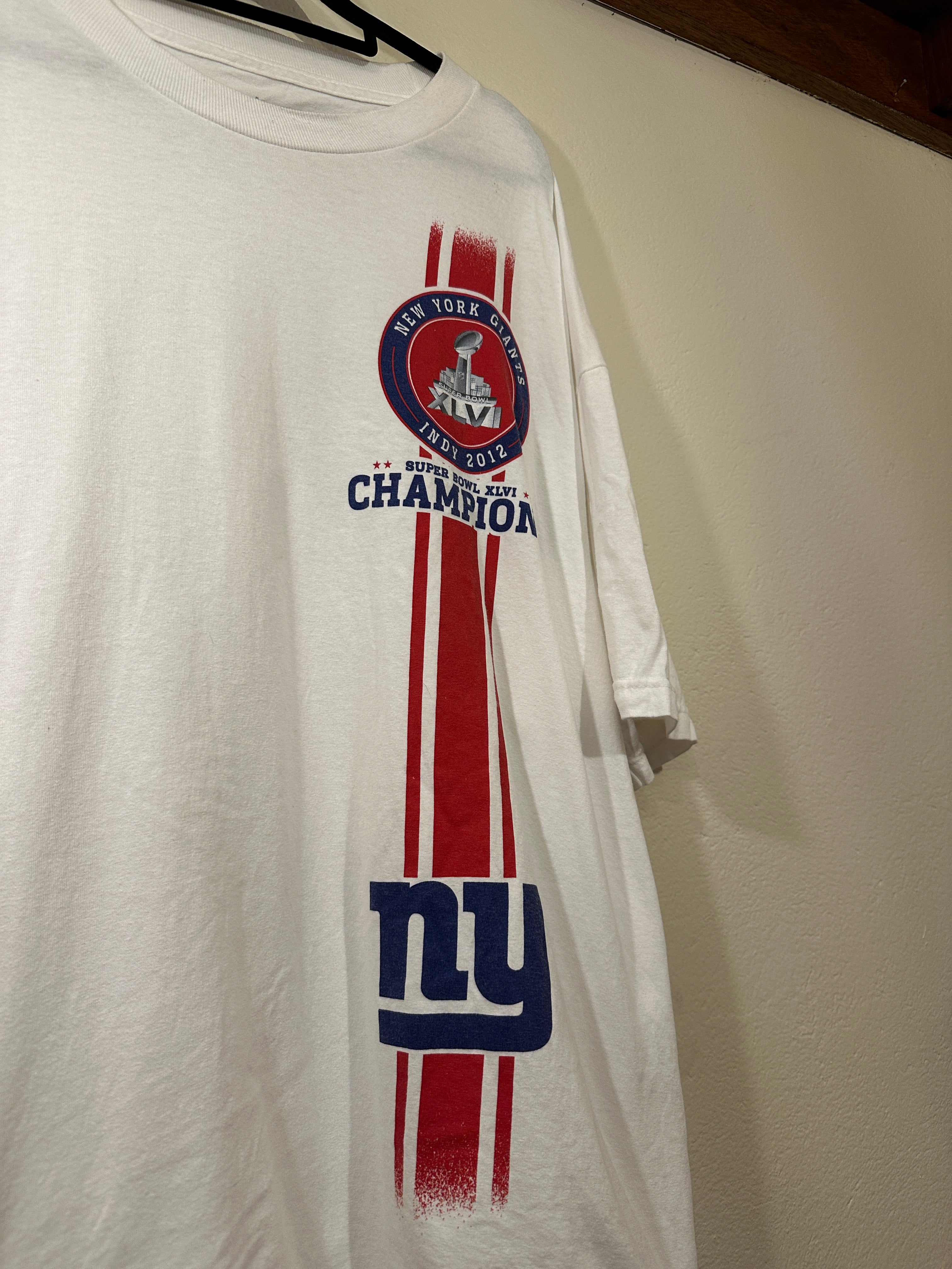 New York Giants 2012 Superbowl Champions Tee NFL (Reclaimed) Men's 2XL